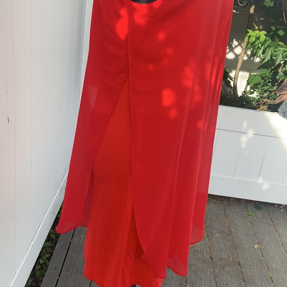 ⭐️ Bogo ⭐️ 🍓 THML coral red sz XS mini stretch dress - Picture 4 of 11